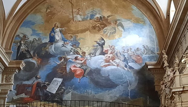 Tour privato nelle chiese e nei conventi di Salamanca - Foto 4, Dipinto nella Chiesa di San Francisco