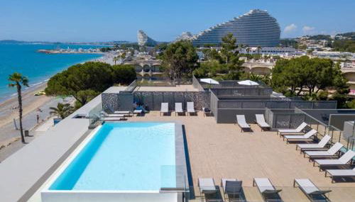 Appartement climatisé les pieds dans l'eau pour 6 personnes avec 1 suite parentale, 1 chambre double et 1 mini chambre Piscine sur le toit clim garage - Foto 5