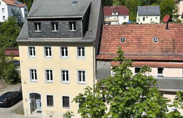 Sandstein-Ferien, Kamin, Fewo "Wanderfalke", zentral & ruhig, Terrasse, Sächs Schweiz - Foto 19