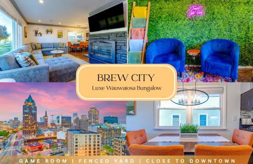 Brew City Game Room Fenced Yard 2 king beds - Foto 124