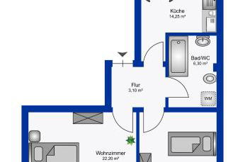 Stilvolle Unterkunft für 4, WLAN - Küche, salt apartments - Foto 37