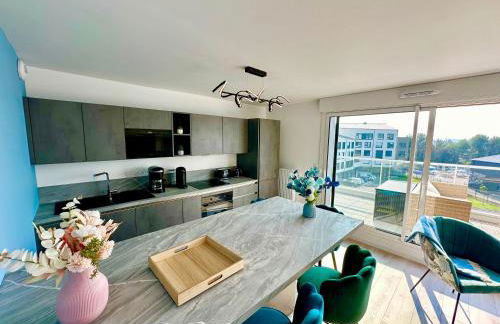 Appartement saint malo neuf, 2 chambres, terrasse, garage - Foto 25