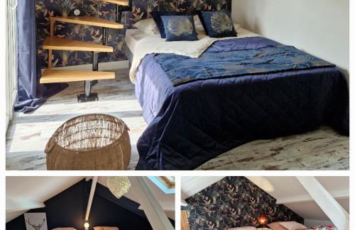 Villa Poppies Holiday Charme et Luxe 14 Pers SPA Privé Jardin Clos 300 m Plage du Débarquement à Pied Mer Familles Groupes EVG Baby-foot Ouistreham - Photo 12