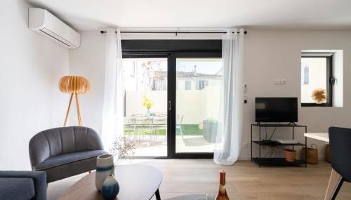 La Maison du Parc I Standing 3 chambres 8 pers Parking Clim Wifi Vélodrome - Foto 4, Garden view