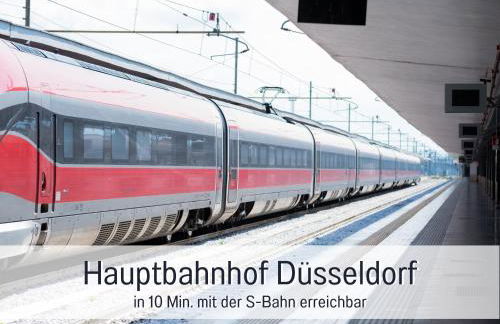 Rheinblick7 Neuss - Spektakulärer Blick auf die Düsseldorfer Skyline - Ruhig Modern Privatparkplatz Aufzug - Top Anbindung an Messe Flughafen Hauptbahnhof - Foto 34