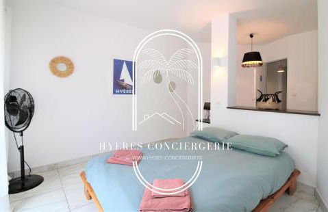 Villa l'Arbanaise vue mer piscine presqu'Ile Giens BY HC - Foto 22