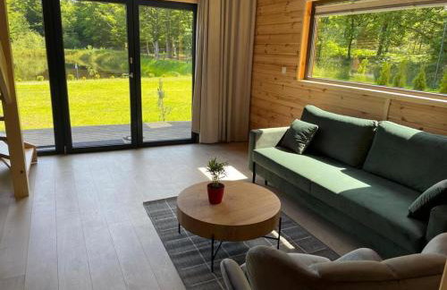 Przystanek Kistówko komfortowe domki z jacuzzi, staw wędkarski, kominek, las, przestrzeń - Foto 16