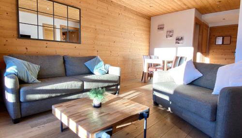 Vue panoramique sur les montagnes plein Sud - T2 Skis aux pieds, Piscine & Spa - Photo 2