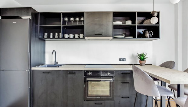 Sanders Arch - Treasured 1-bdr Apt w Balcony - Foto 5, Cocina privada