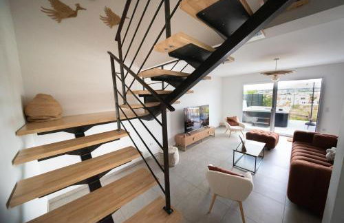 La Bulle Dorée Luxury private Jacuzzi House 4 BR Tourist Center - Foto 12