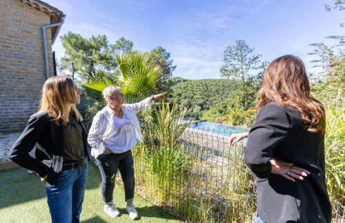 "Les Hauts du Marquet" - Meublé de tourisme 5 Etoiles - Gîte de groupe 15 Personnes en Cévennes - Piscine à débordement - Balnéo - Sauna - Nature - Foto 78