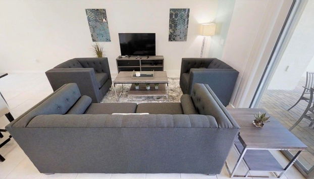 Zona de estar del vestíbulo