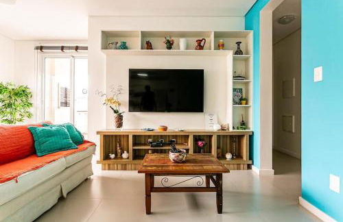 Apto 2Q e churrasq. 800m da praia de Jurerê SGA202 - Foto 7