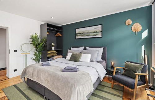 EDLER WOHNRAUM Schloßteich-Suite 3 SZ mit zwei Balkonen, Kaffeevollautomat, Kamin, Klima, Lift & zwei Parkplätzen - Foto 25