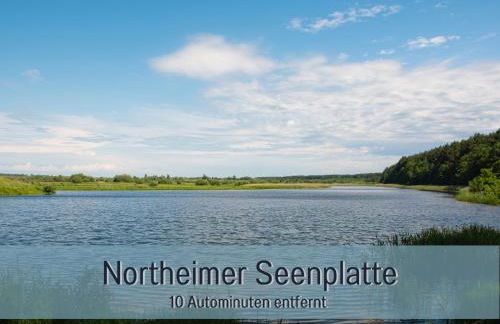 Ferienhaus Höckelheim - Savanna Lodge - barrierefrei - 3 Schlafzimmer-bis 6 Gäste - nahe Göttingen - 100 qm - Babies reisen gratis - Terrasse, Garten & Grill - vollausgestattete Küche mit Spülmaschine - Klimaanlage, Fußbodenheizung & Raffstores - Photo 15