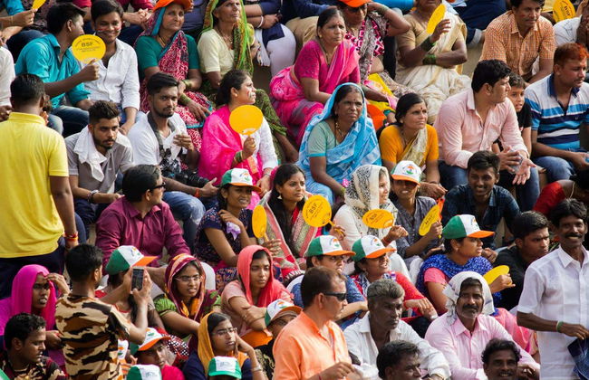 Ceremonia de cierre de la frontera de Wagah - Foto 4