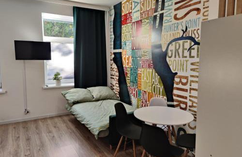 Noclegi Duet House Green Harmony Studio wejście na kod CENTRUM Ptak, Orientarium, Mandoria, Fala, Centrum Zdrowia Matki Polki, bezpłatny parking, klimatyzacja - Foto 11