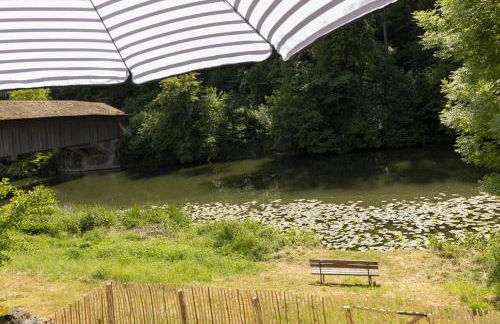 Ferienhaus Pure Jagst, Traum-Lage am Fluss mit Kaminzimmer und Infrarot-Wärmekabine - Foto 33