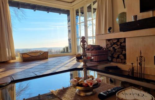 Ferienhaus Vogelsbergblick, Fernblick, Sauna, Kamin, 1700m eingezäunt in Alleinlage - Foto 13