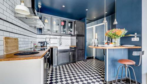 AC & 10min from Marais l Center of Paris - Foto 5, stove, dishwasher