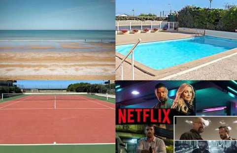 Beau studio accès plage, piscine, jardin, tennis, vélos, Netflix - Foto 1