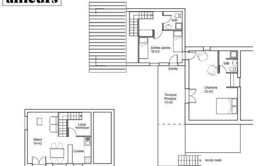 Chalet Ailleurs Appartement à Molines en Queyras - Foto 44