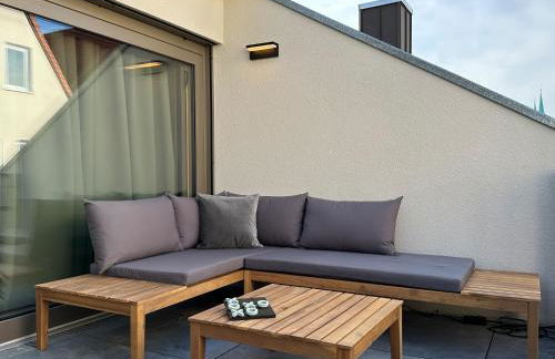 TrulySpace - Direkt am Rathausplatz, Dachterrasse mit Blick auf Perlachturm, Garage, Fahrstuhl - Foto 16