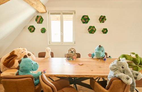 WOOD WORLD Luxury II Massage - Bergblick - Parken - Küche - Light Show - Trampolin - Foto 6