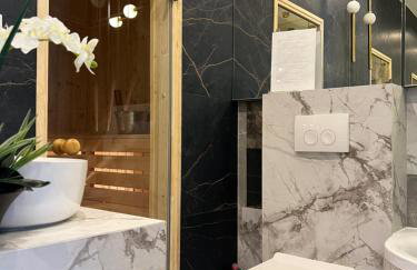 Family & Business Sauna Apartments No15 Leśny nad Zalewem Cedzyna Unikat - 3 Bedroom with Private Sauna, Bath with Hydromassage, Terrace, Garage, Catering Options - Foto 38