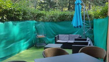 STUDIO RDJ TERRASSE PISCINE SANARY SUR MER - Foto 3, Garden, sunbed