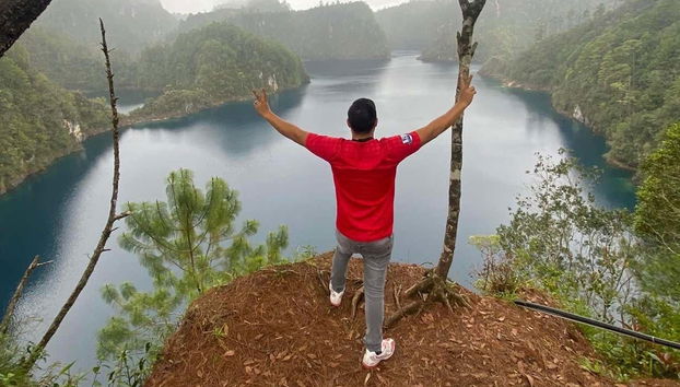 Vue sur le lac San Nicolas