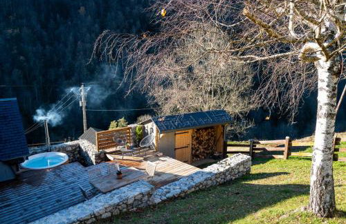 Chalet Le René-Sens - 5 pers - Grande terrasse - bain nordique SPA - Piscine - Foto 33