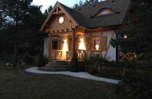 Deluxe Holiday Zdrojowa -Willa typu Alpejskiego w Borach Tucholskich-Całoroczna Balia z jacuzzi-Prywatny las i strumyk -Duża Wiata grillowa - Foto 24