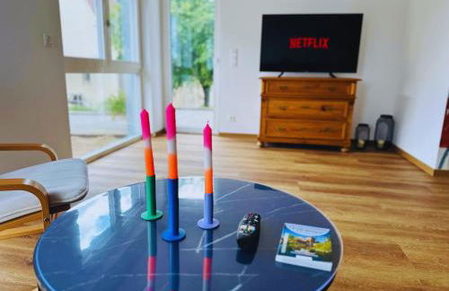 Frankenherz-Apartments - Premium Wohnung mit Terrasse & zwei Schlafzimmern, nahe Playmobil-Funpark, Self-Check-In - Foto 27