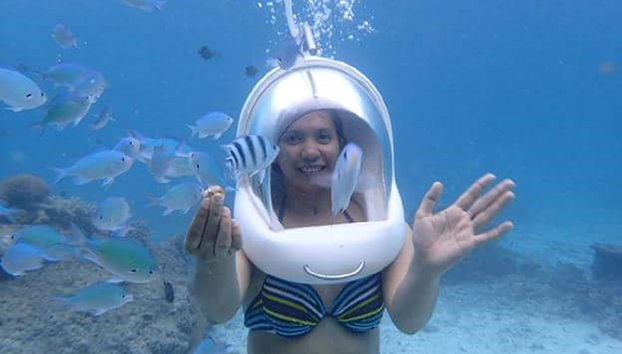 Plongée avec casque - Photo 4