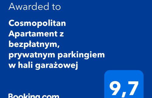 Cosmopolitan Apartament z bezpłatnym, prywatnym parkingiem w hali garażowej - Foto 6