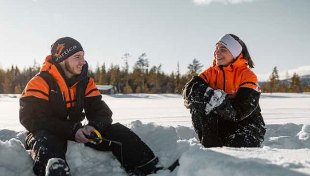 Pescar no gelo é uma experiência única