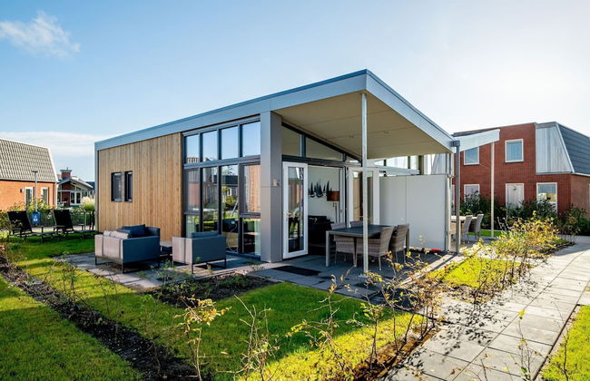 Modern Chalet With Beautiful Terrace, in Friesland - Foto 1