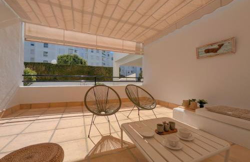 Anc14 Apartamento con 2 habitaciones, patio y piscina al lado de la playa - Foto 7