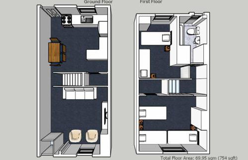 Newly Refurbished 2-Bedroom House in Manchester Ideal for Contractors with Free Parking & WiFi - Foto 8
