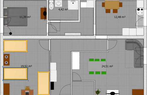 Przestronny Luksusowy Apartament, Klimatyzacja, Duży Parking, Zameldowanie 24h, 2 sypialnie, salon, kuchnia, pralnia, monitoring, 95mkw - Foto 26