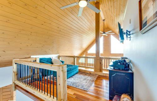 Mtn-View Deck Scenic Conway Log Cabin! - Foto 15