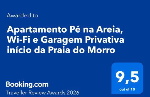 Apartamento Pé na Areia, Wi-Fi e Garagem Privativa início da Praia do Morro - Foto 2