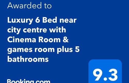 Luxury 6 Bed near city centre with Cinema Room & games room plus 5 bathrooms - Foto 51