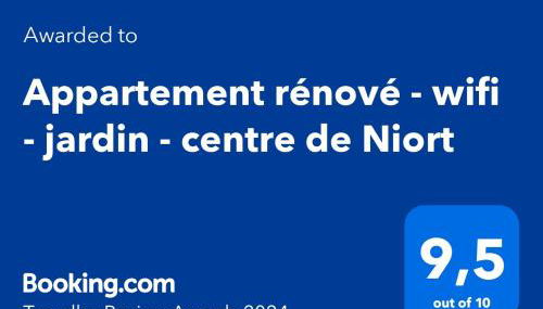 Appartement rénové - wifi - jardin - centre de Niort - Foto 2