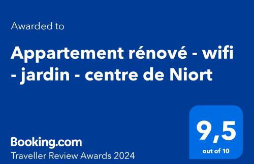 Appartement rénové - wifi - jardin - centre de Niort - Foto 2