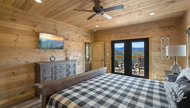 The Hidden Owl Mountain Lodge 5 Bedroom Cabin by RedAwning - Foto 5, Habitación