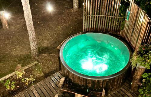 Domek lubiana180 WABI SABI w lesie jacuzzi sauna kominek - drewno w cenie pobytu - nad jeziorem Kaszuby pieski tylko do 10kg za dodatkową opłatą - Foto 48