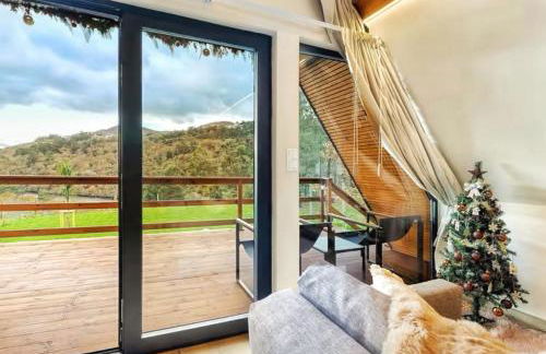 Chalés Luna in rio A-Frame Romântica no Gerês com vista Rio - Foto 19