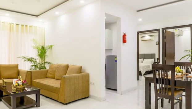 Parfait Street 2bhk Srvc Apartment Horizon Cnter - Foto 2, Habitación